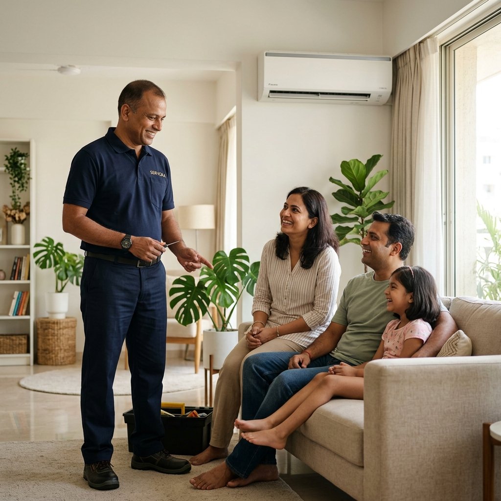 Servora facility services professionals helping customers
